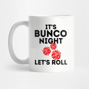 It's Bunco Night Let's Roll Bunco Prize Dice Mug